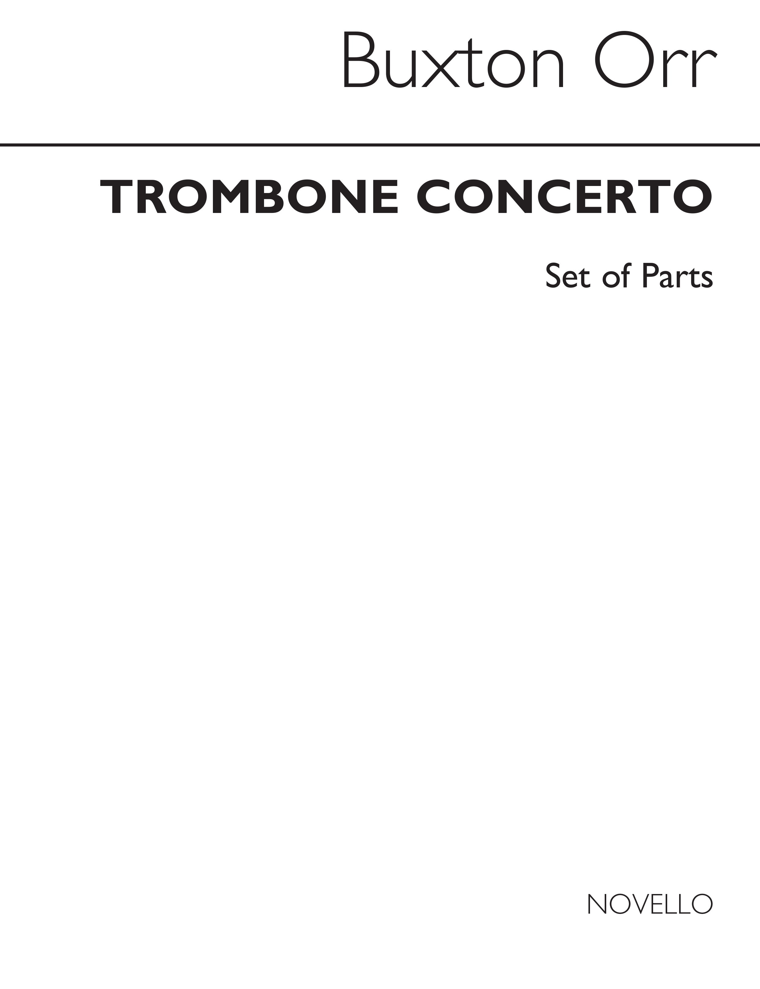 Buxton Orr: Trombone Concerto (Brass Band Parts)