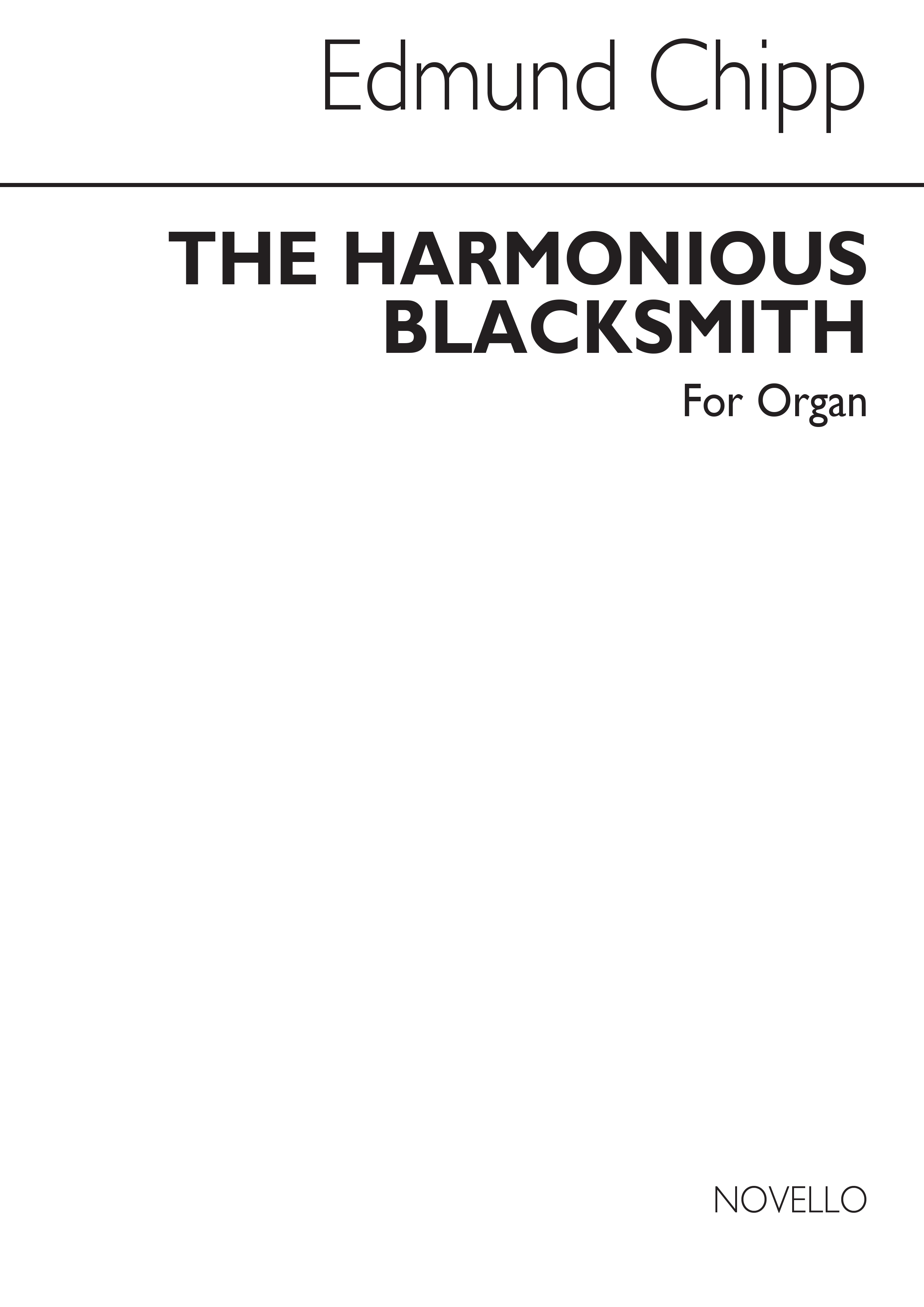 Edmund T. Chipp: Introductions And Variations On Handel's 'Harmonious Blacksmith