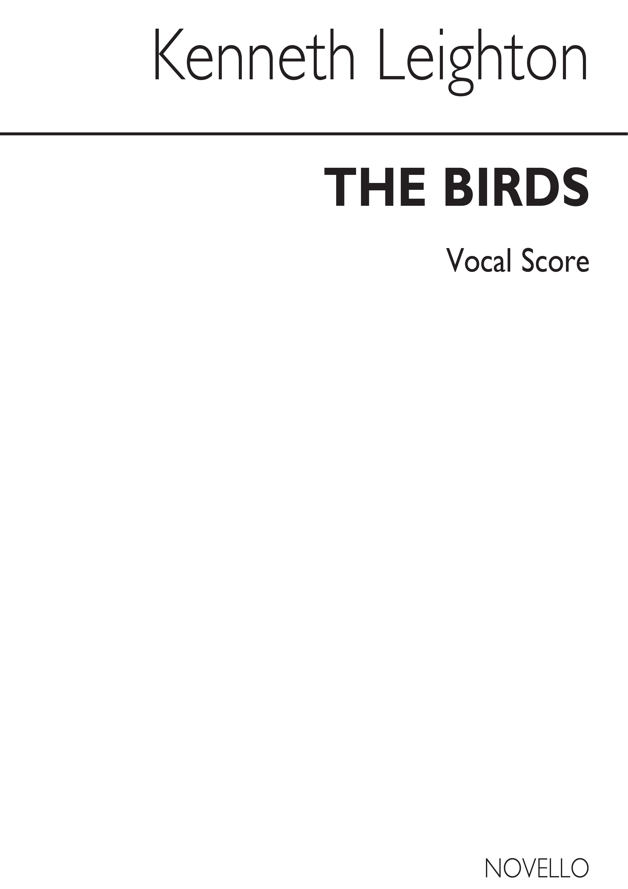 Kenneth Leighton: The Birds (Vocal Score)