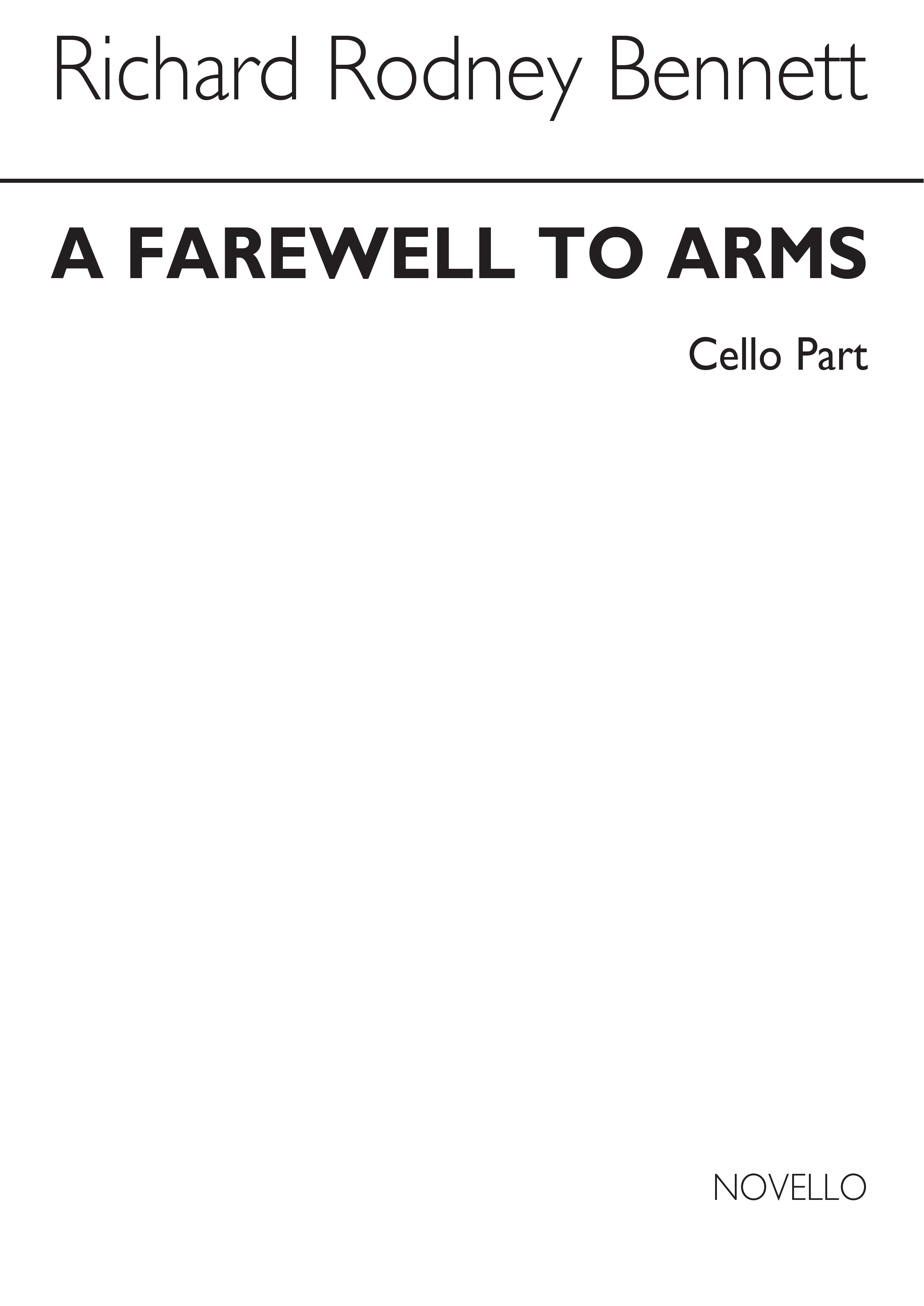 RR Bennett: A Farewell To Arms (Cello Part)