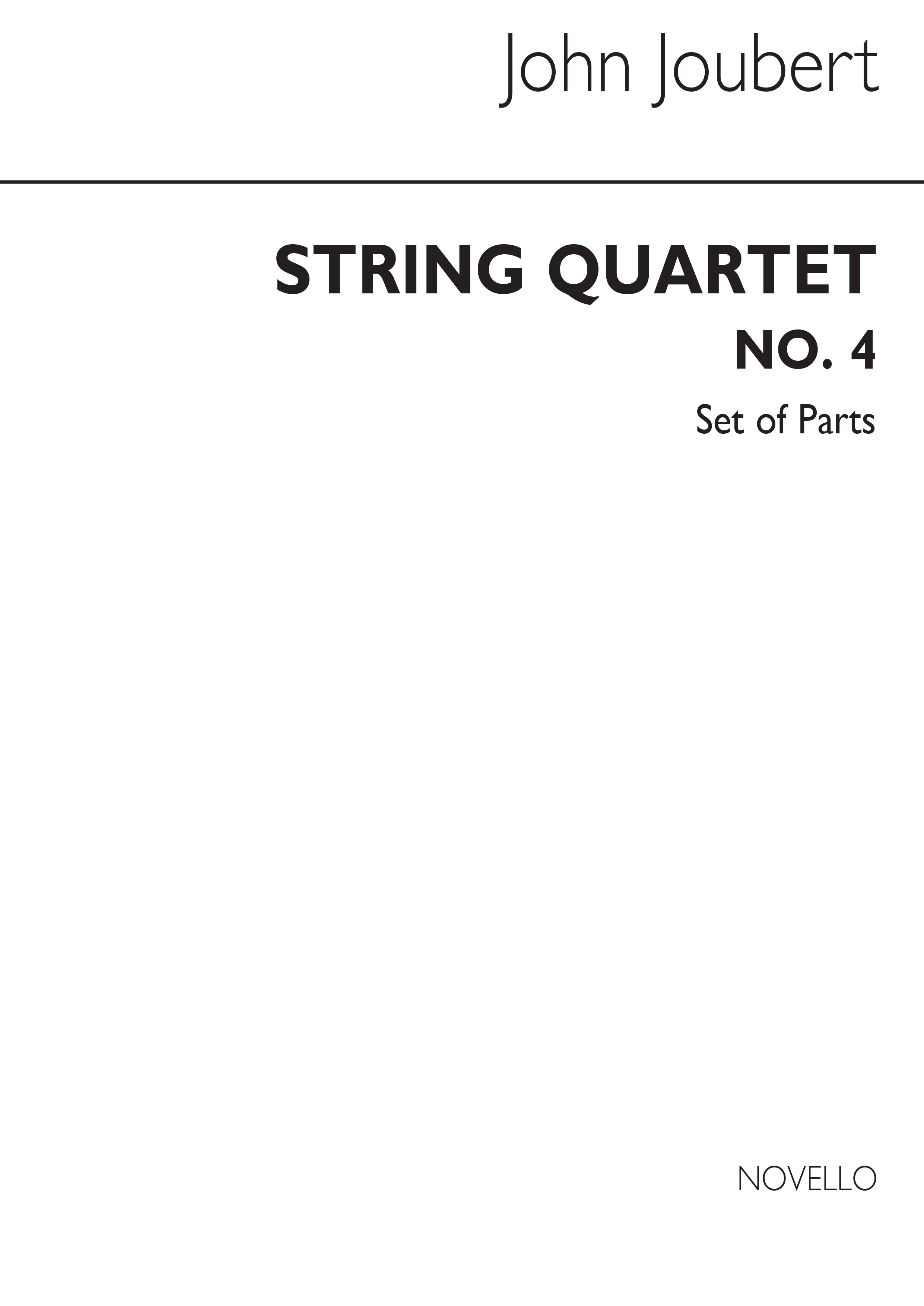 Joubert, J String Quartet No 4 Op121 (Quartetto Classico)