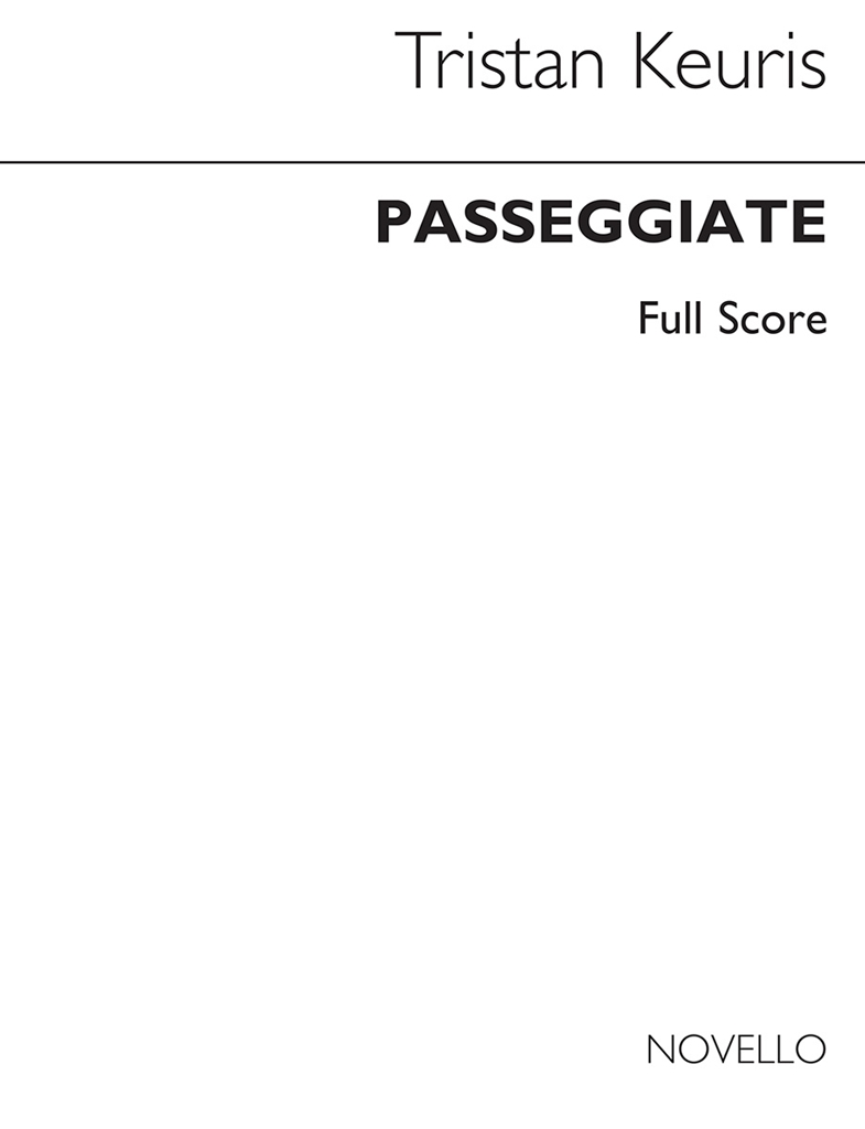 Tristan Keuris: Passeggiate (4 Recorderes) Score Only