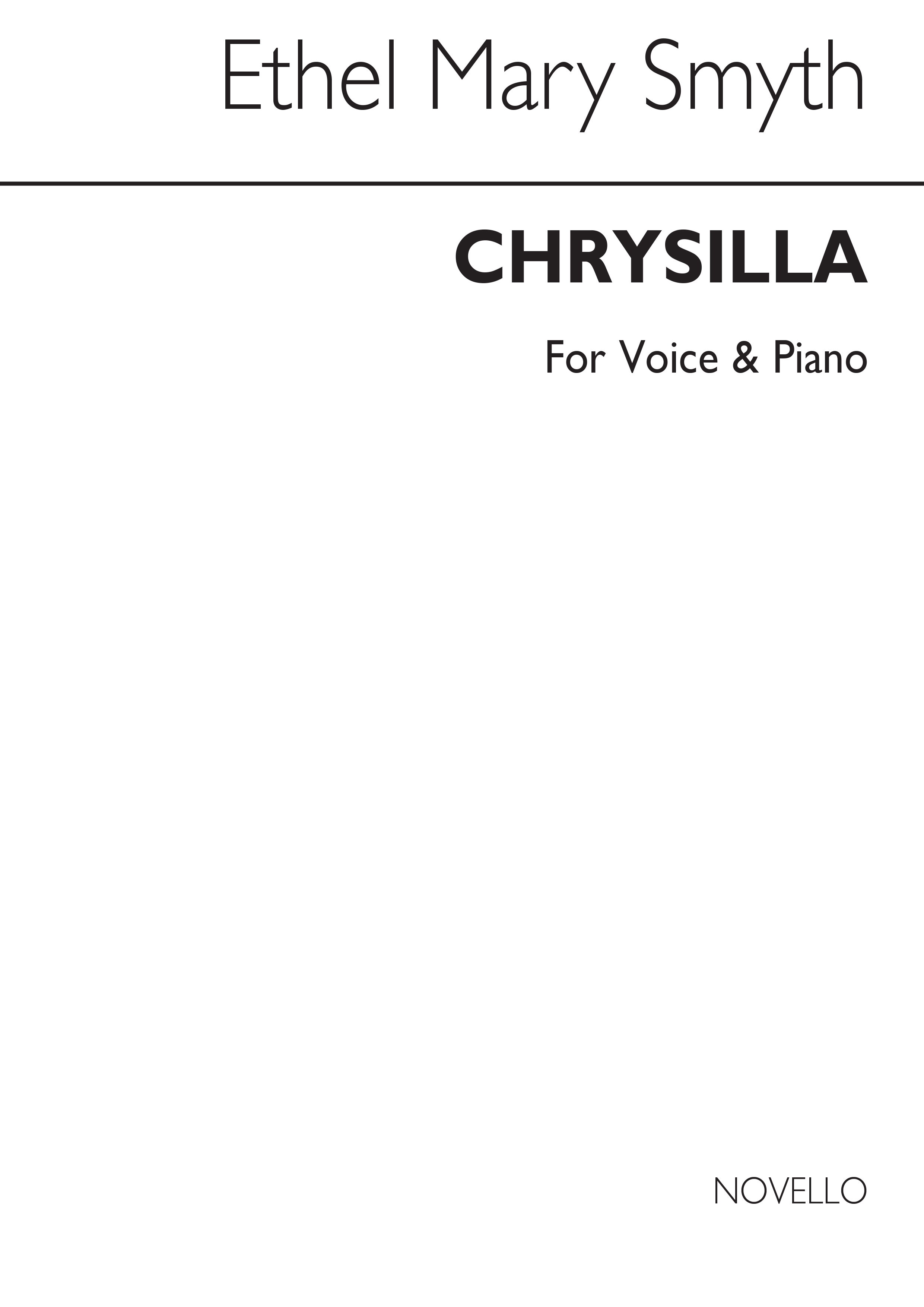 Ethel Smyth: Chrysilla (Voice/Piano)