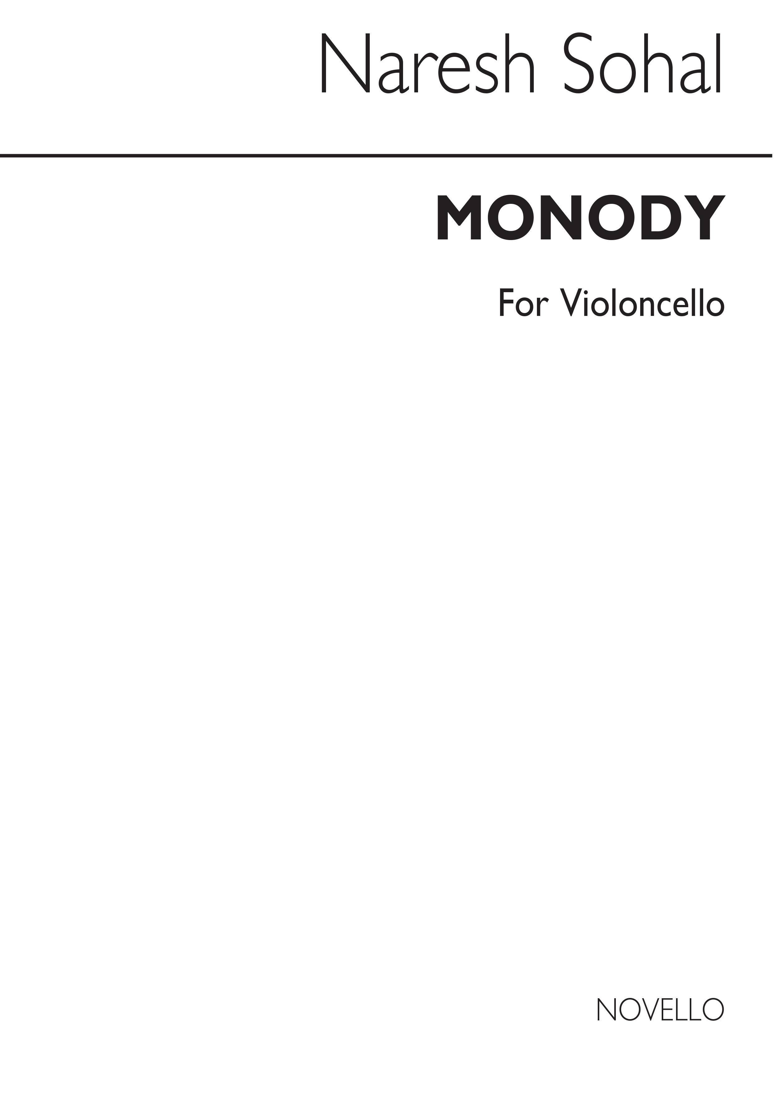 Sohal, N Monody Solo Cello