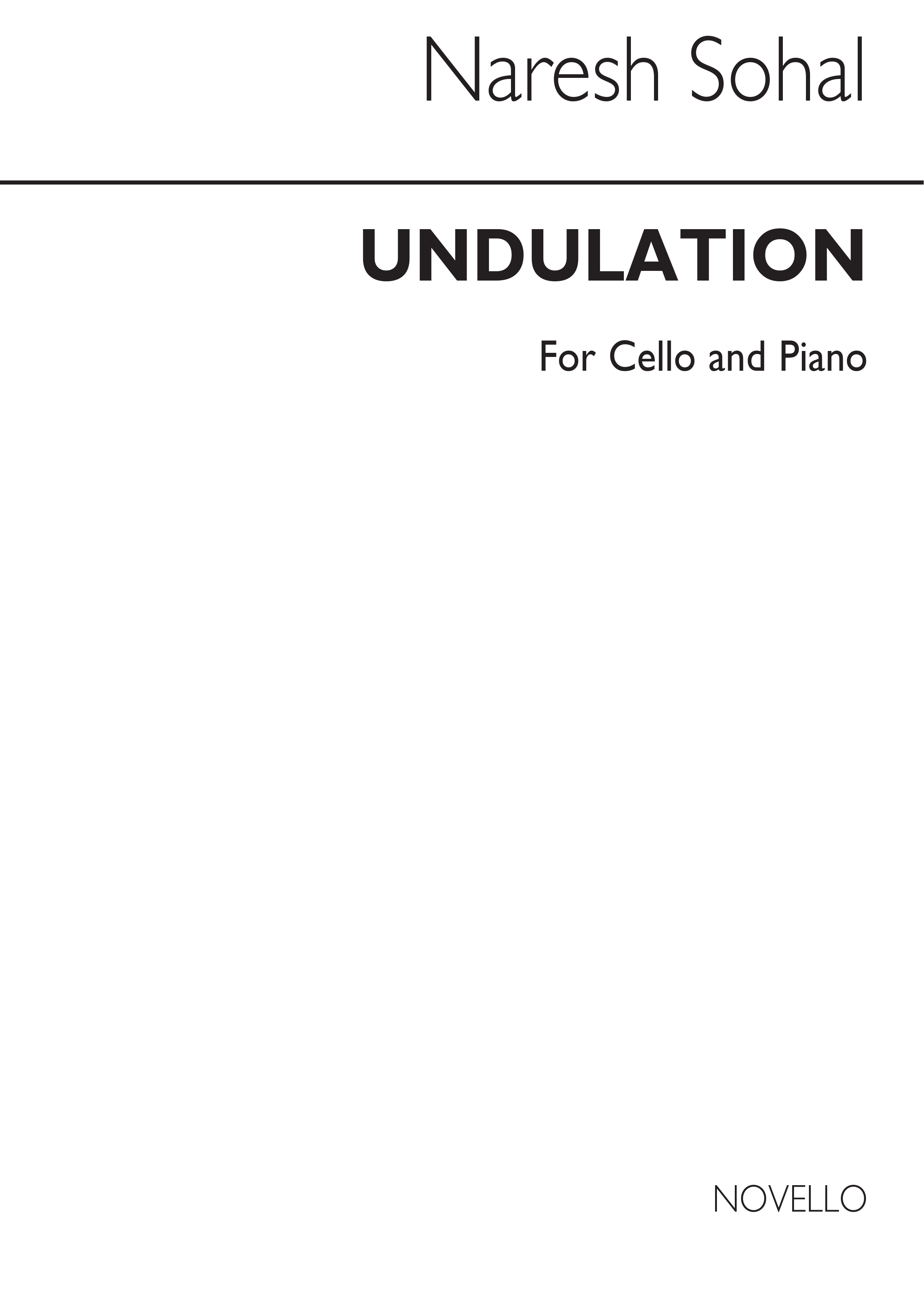 Sohal, N Undulation Cello And Piano