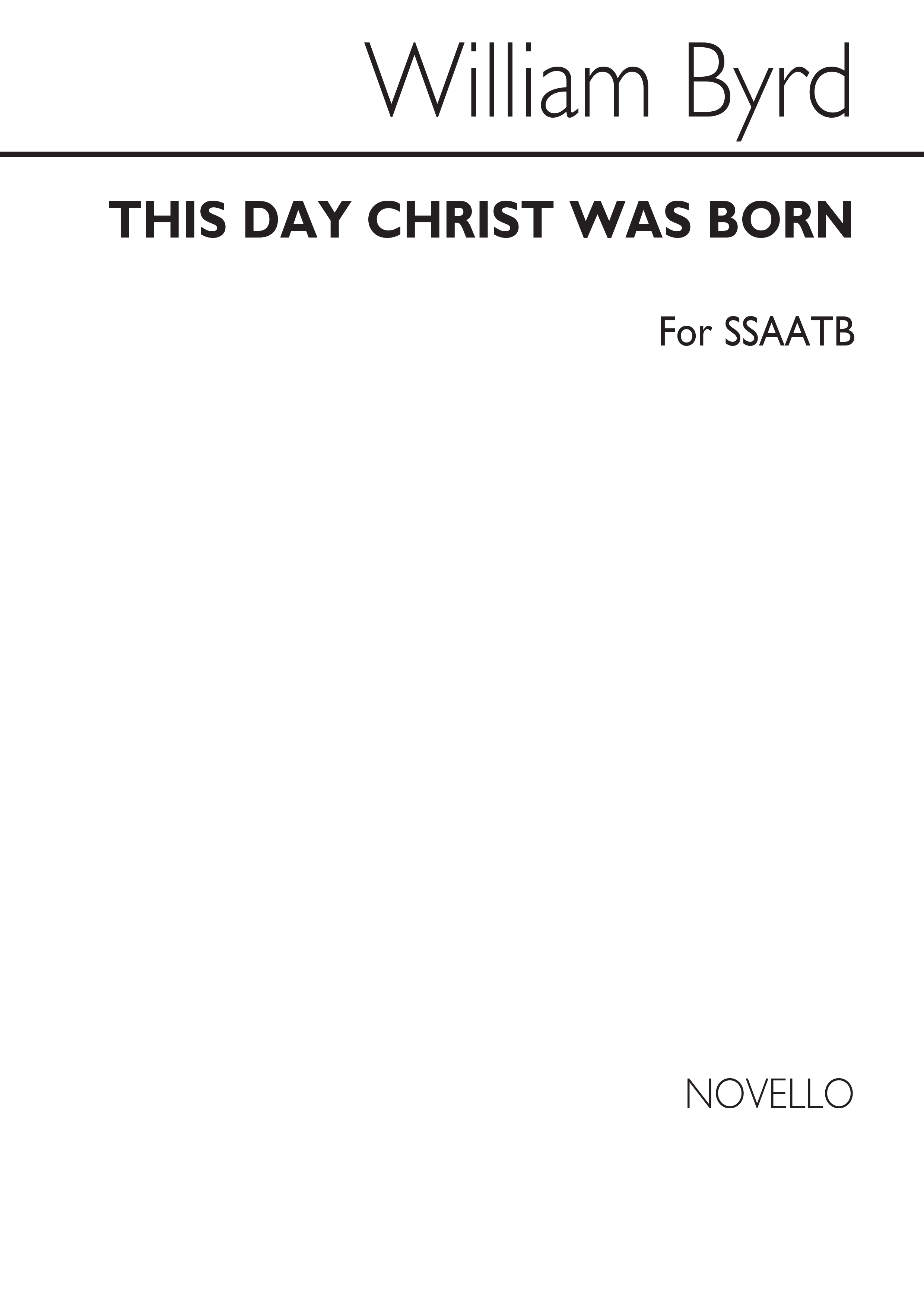 William Byrd: This Day Christ Was Born
