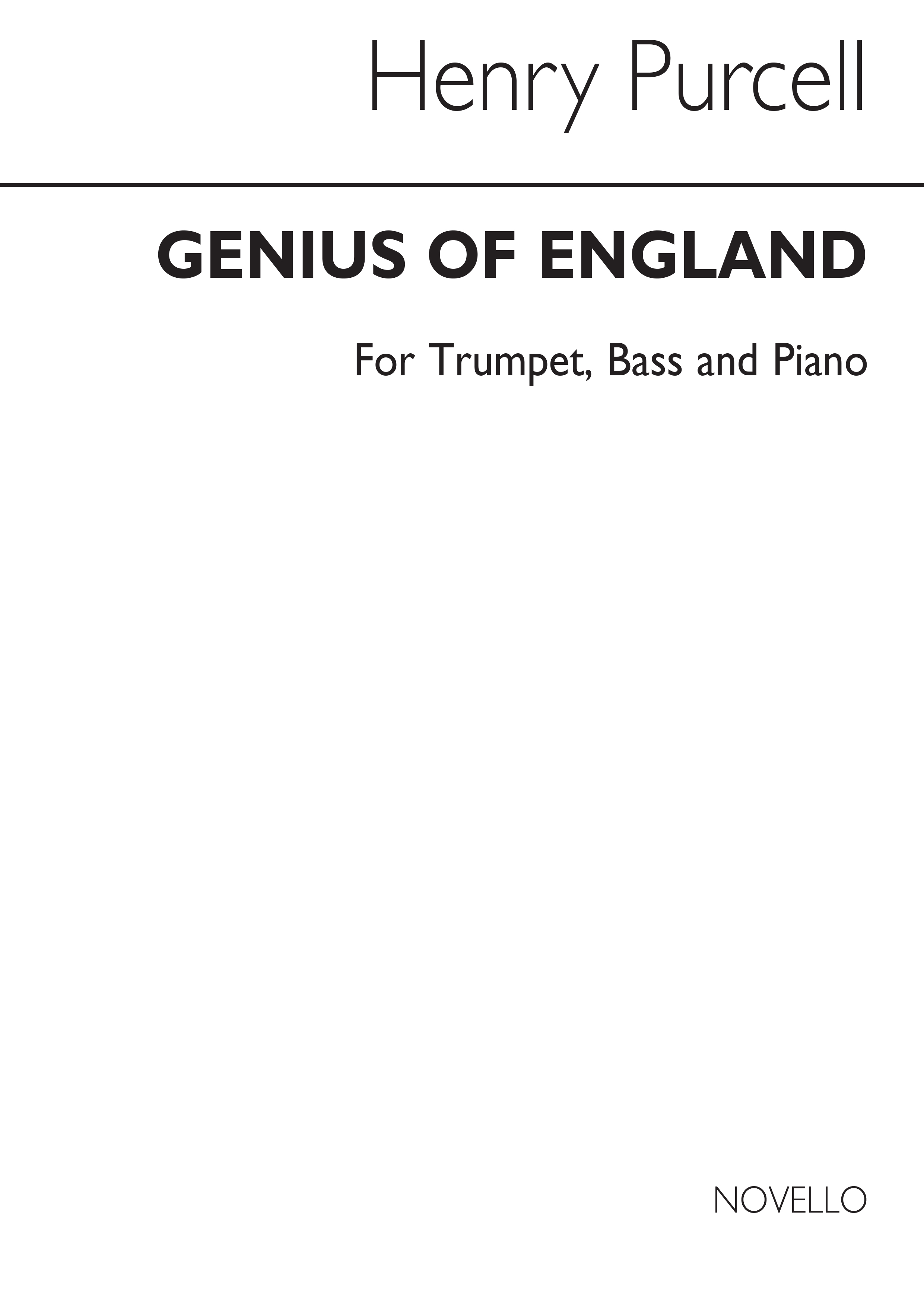 Purcell, H Genius Of England Soprano/Tenor Solo/Piano