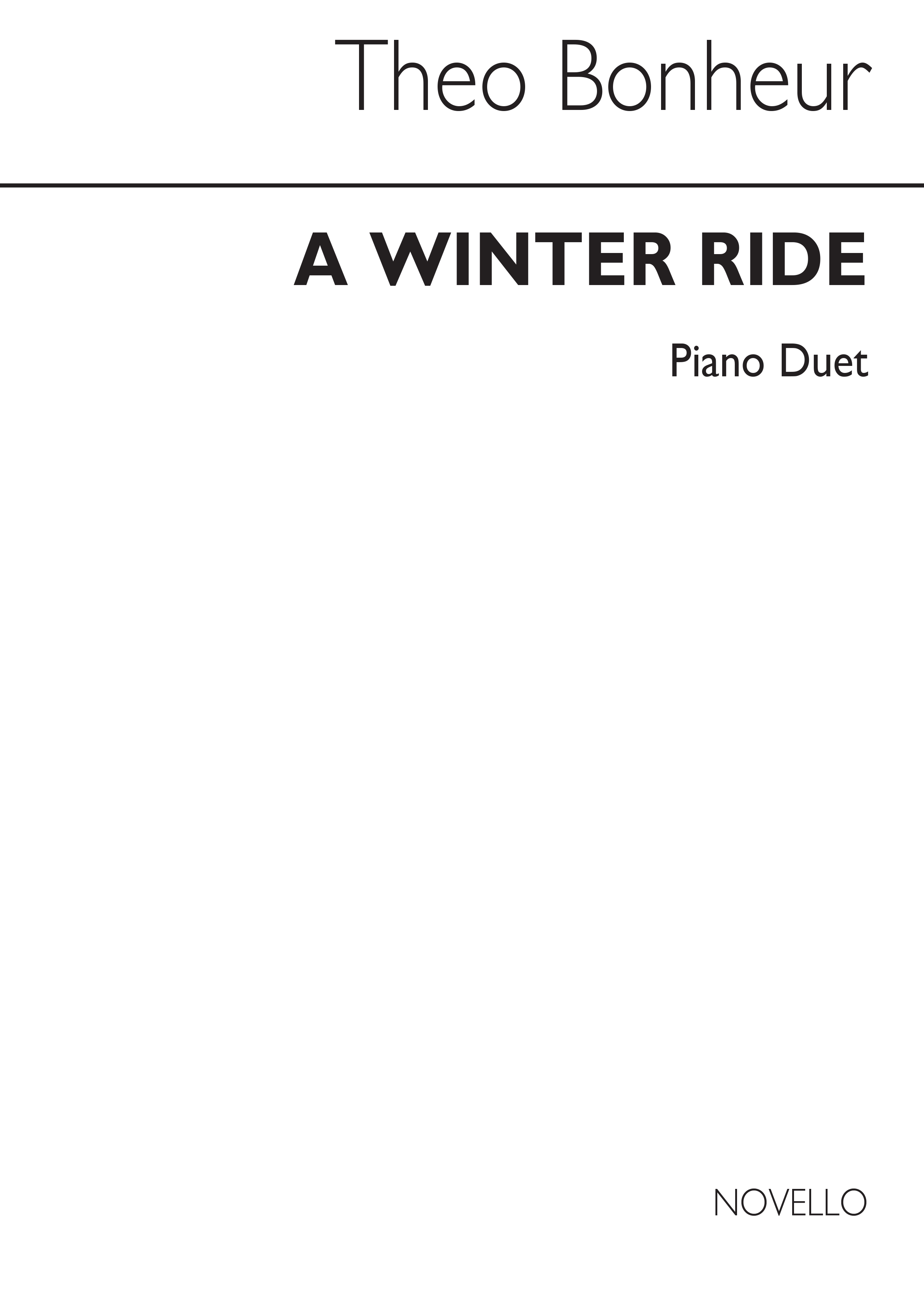 Bonheur, T A Winter Ride Piano Duet