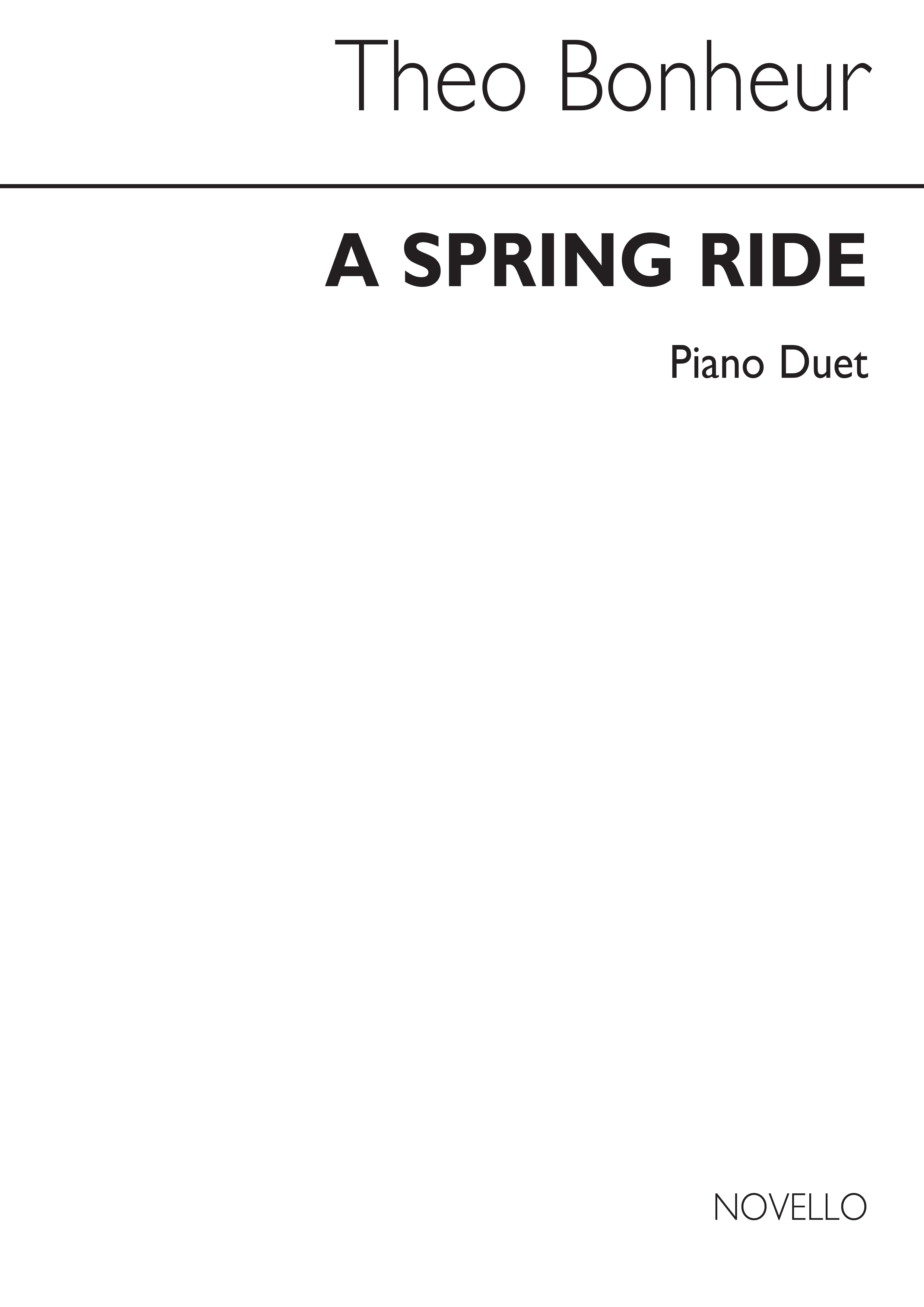 Bonheur A Spring Ride Pf Duet