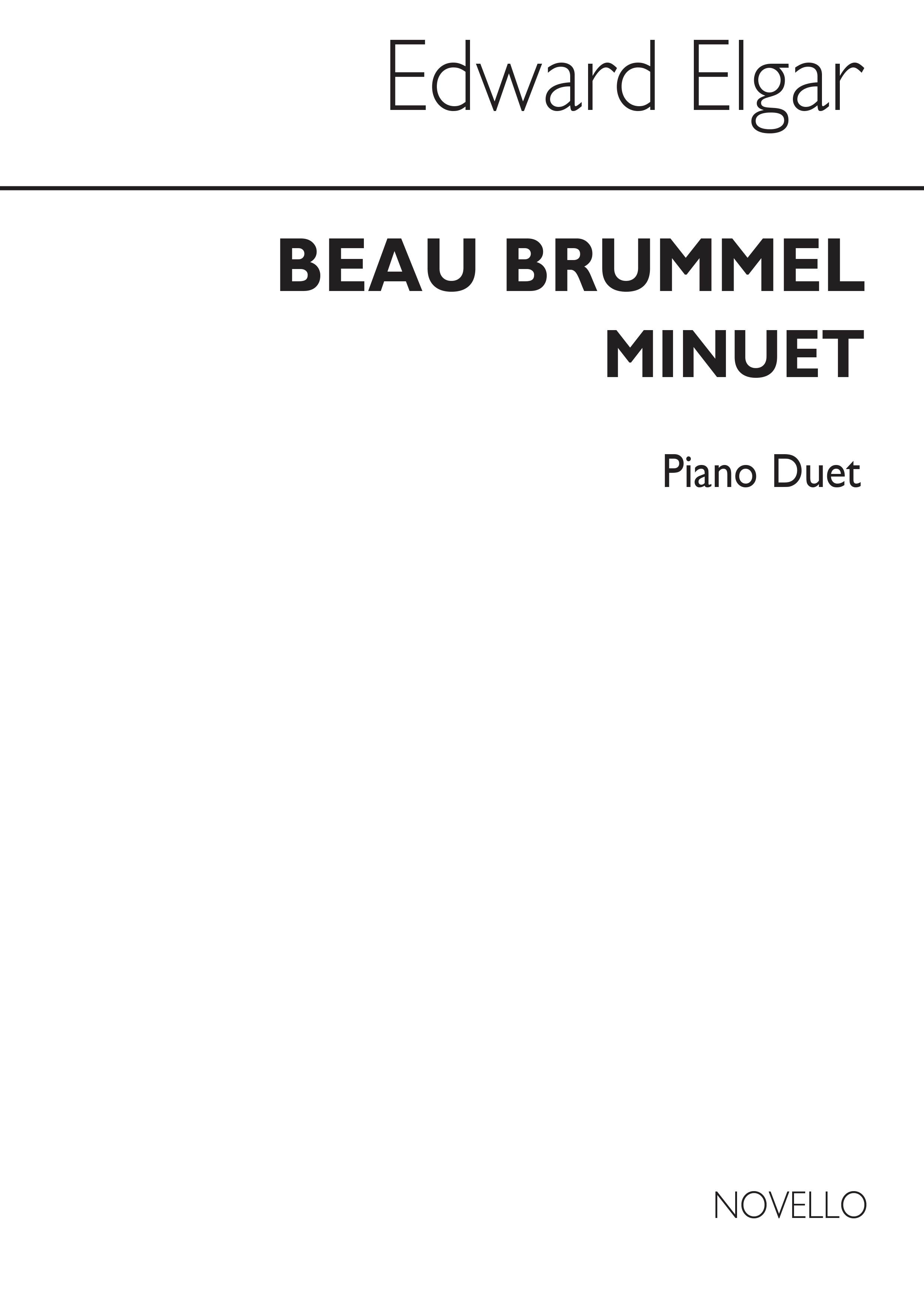 Elgar, E Beau Brummel-minuet Piano Duet (Arranged By Ernest Austin)