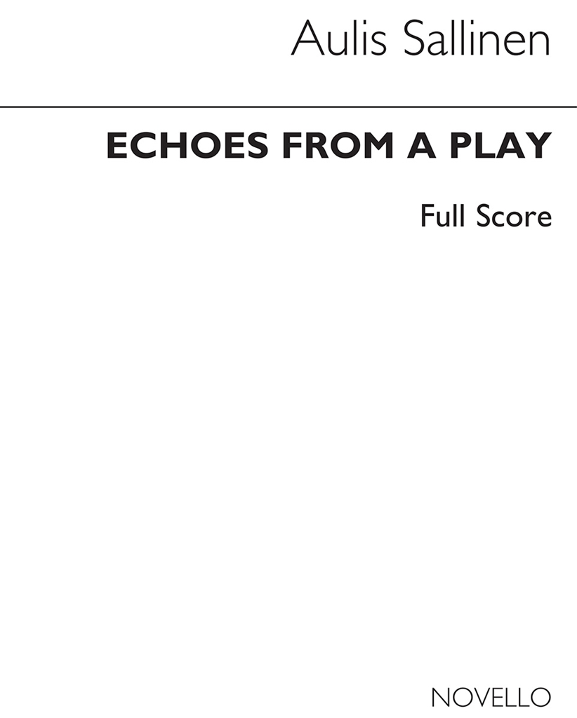 Aulis Sallinen: Echoes From A Play Op.66 (Score)