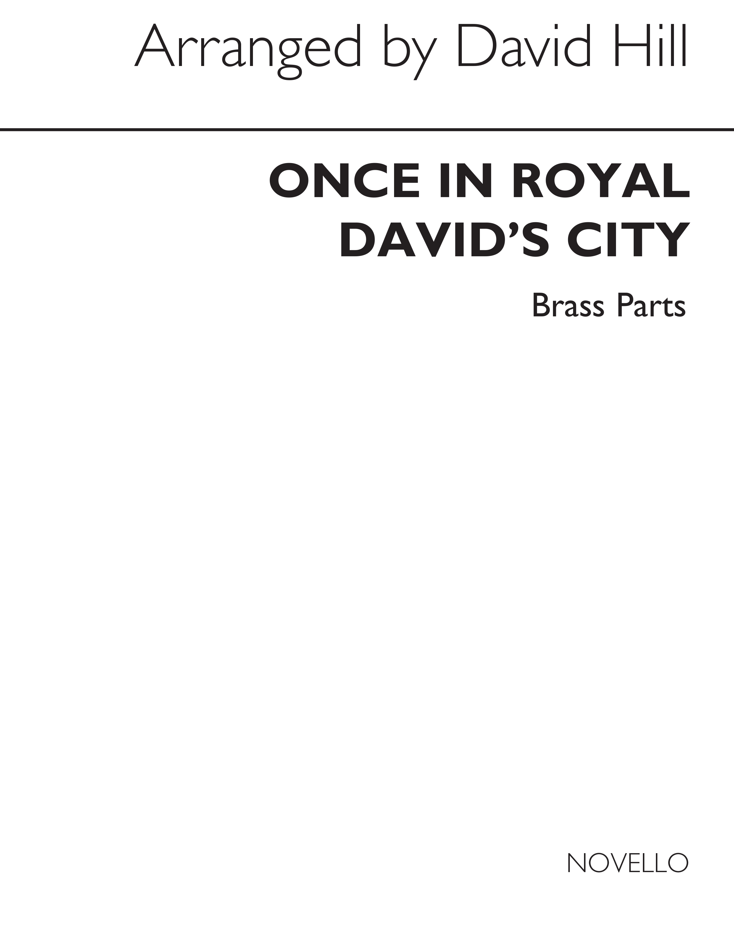 Once In Royal David's City (Brass Ensemble Set of Parts)