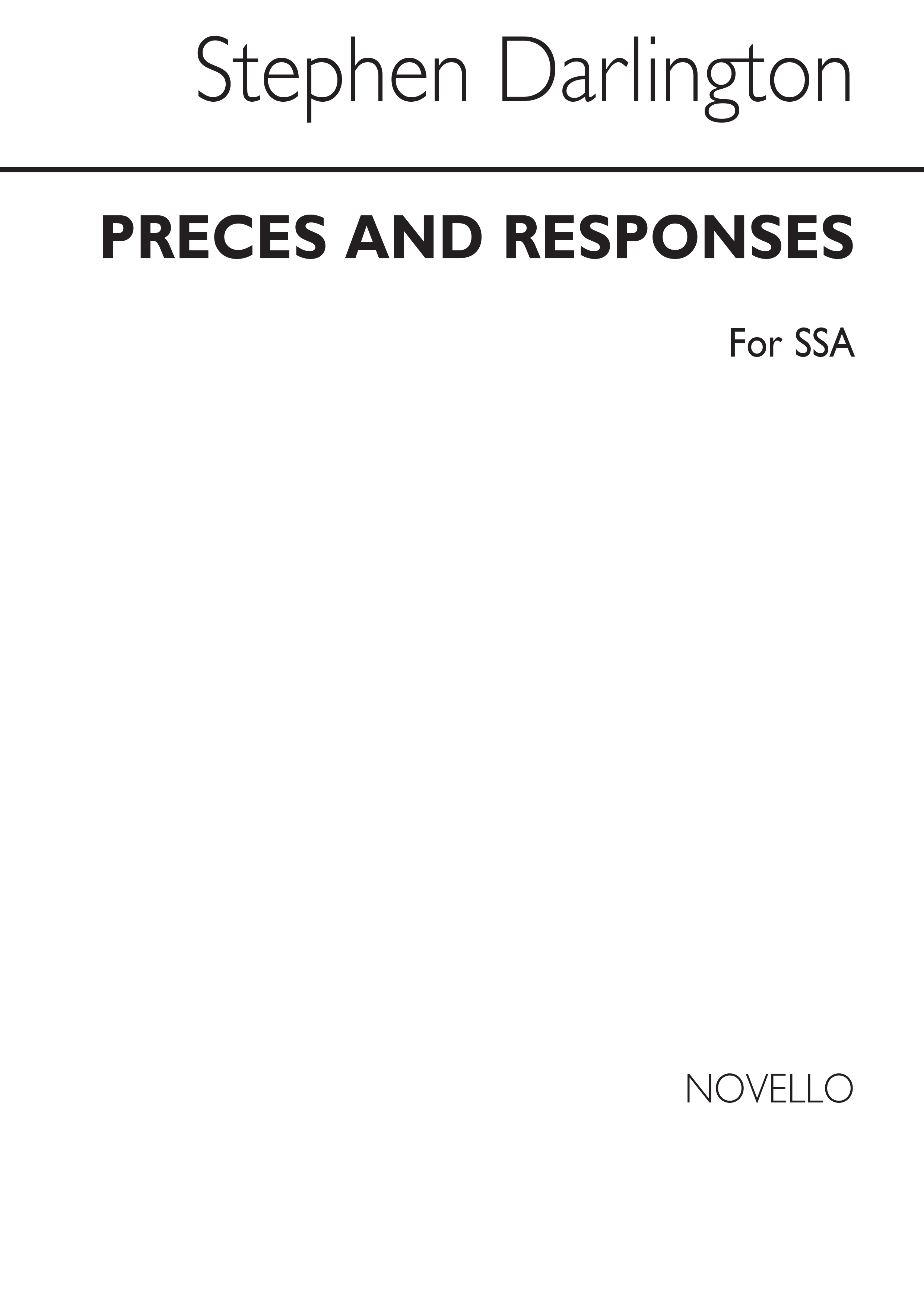 Stephen Darlington: Preces And Responses-SSA