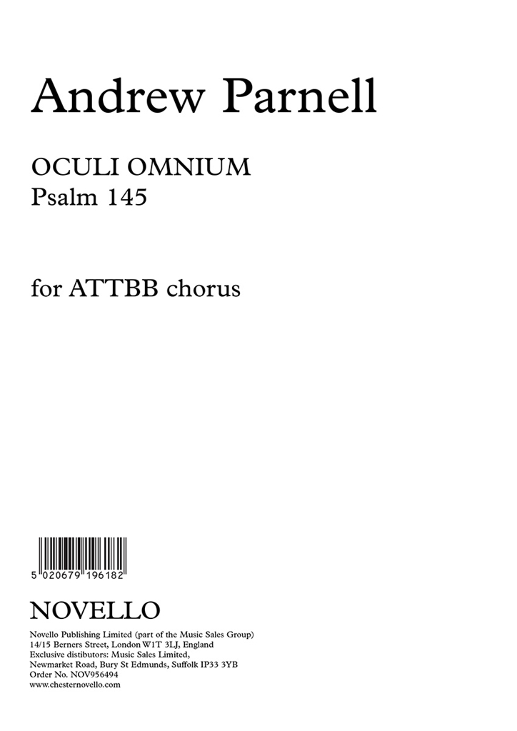 Andrew Parnell: Oculi Omnium