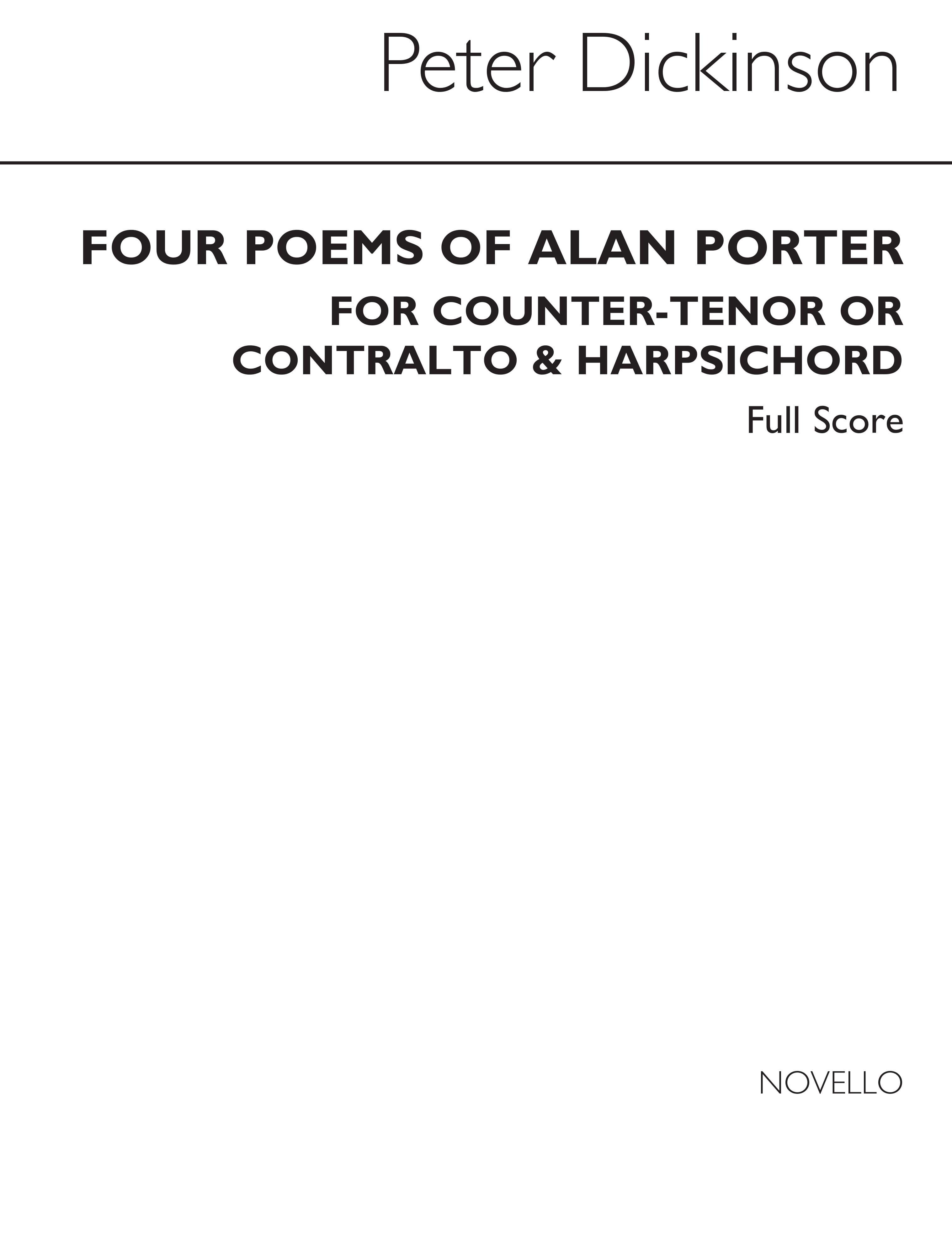 Peter Dickinson: Four Poems Of Alan Porter