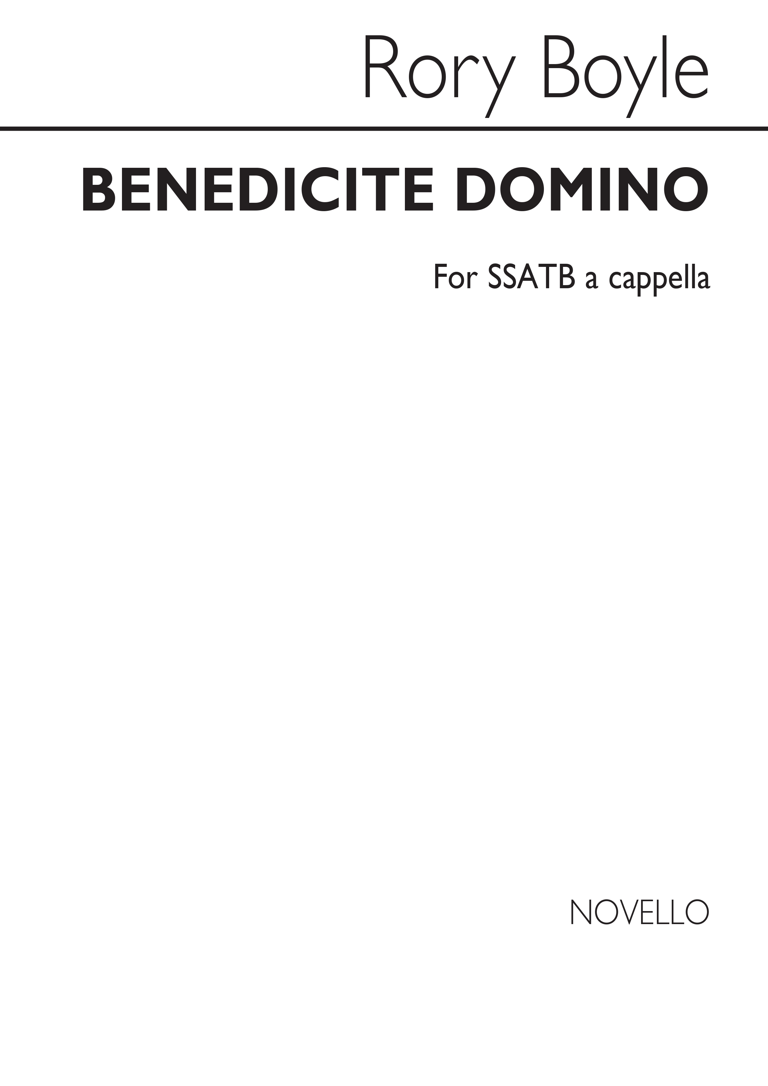 Rory Boyle: Benedicite Domino