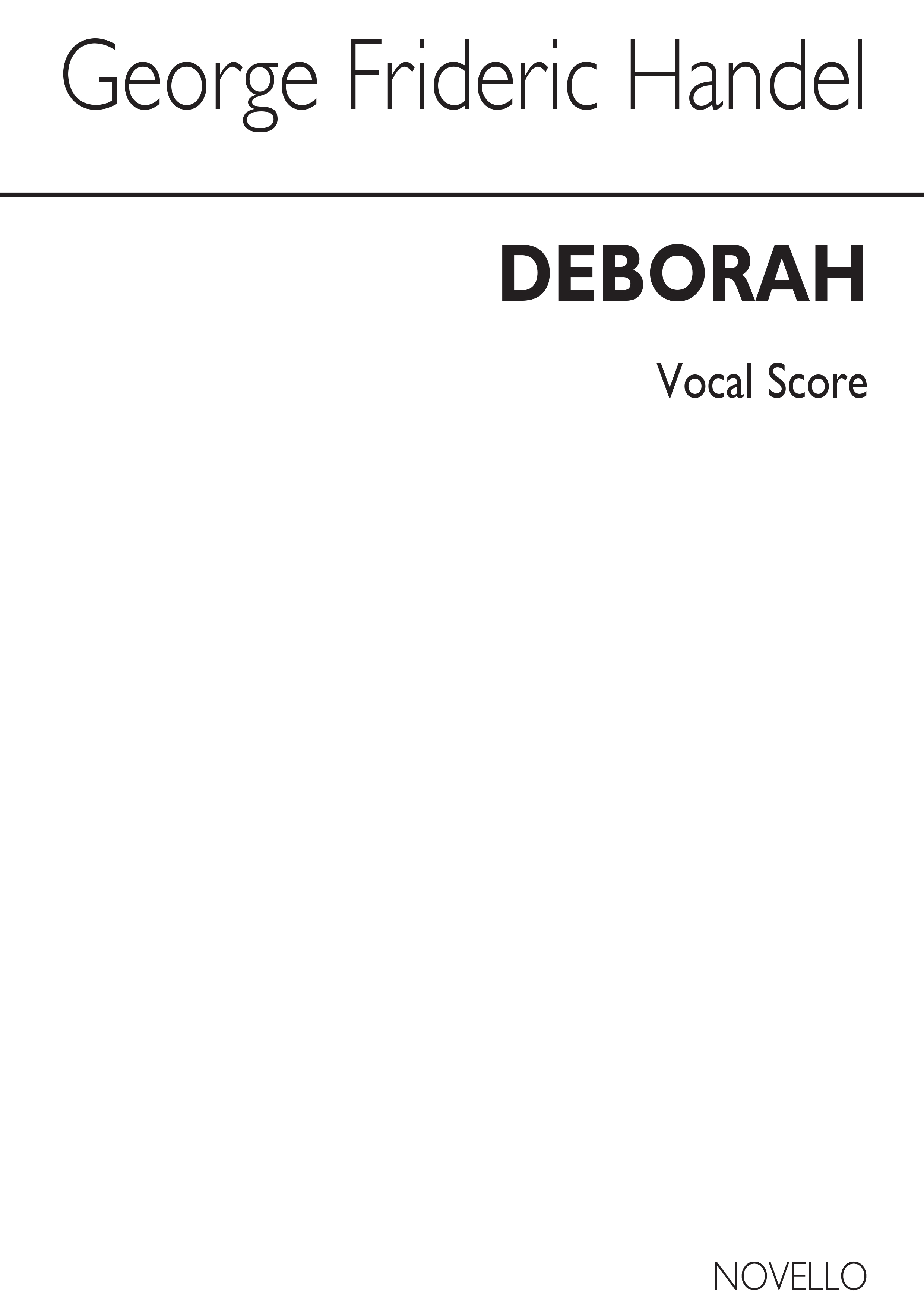 George Frideric Handel: Deborah