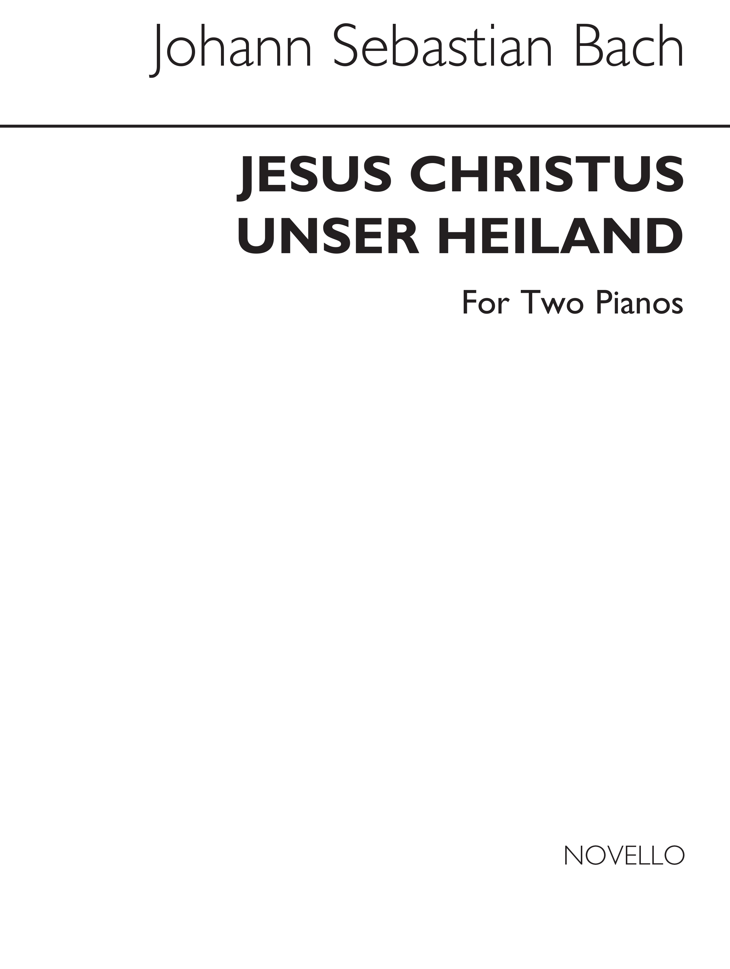 J.S.Bach: Jesus Christus Unser Heiland (Walter Emery)