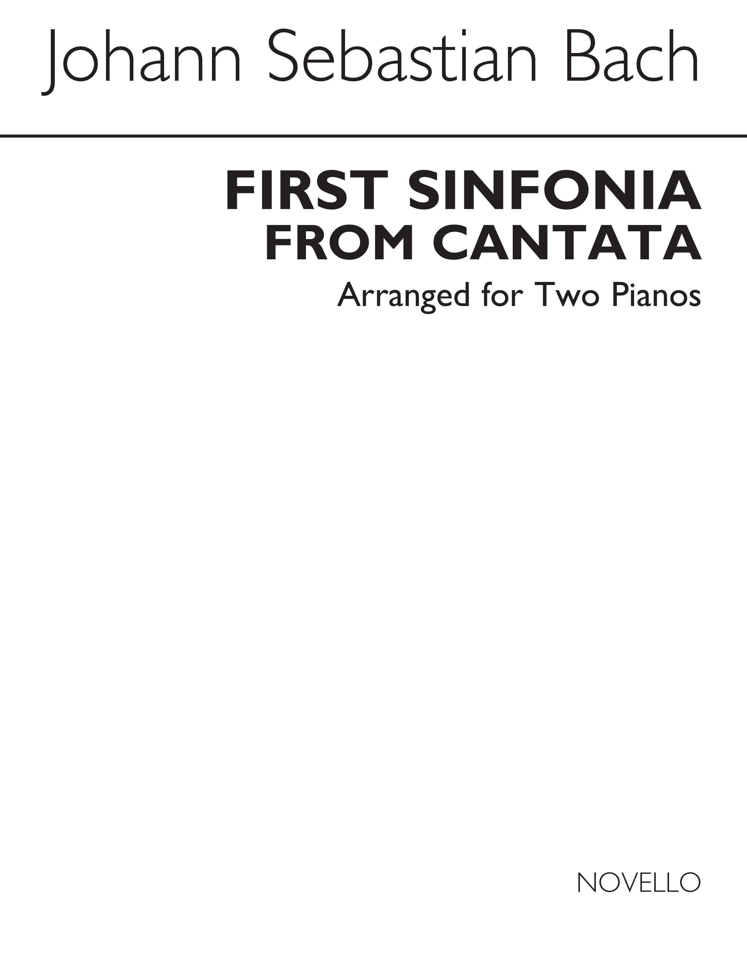 J.S.Bach: First Sinfonia From Cantata 35 (Walter Emery)