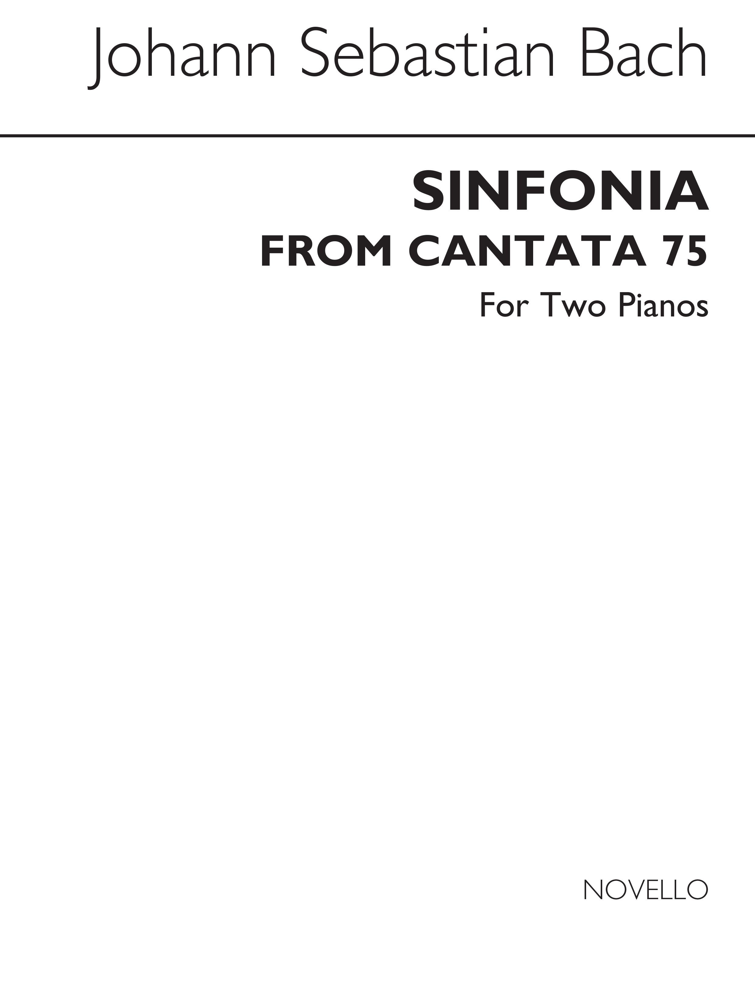 J.S.Bach: Sinfonia From Cantata 75 (Walter Emery)