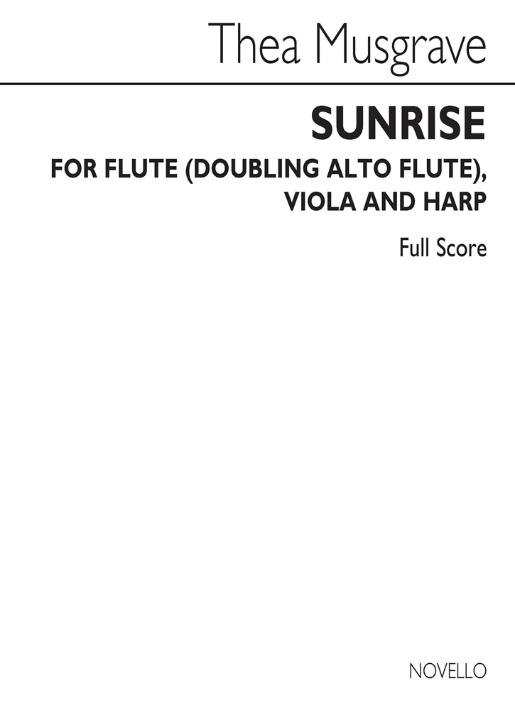 Thea Musgrave: Sunrise (Flute/Viola/Harp)