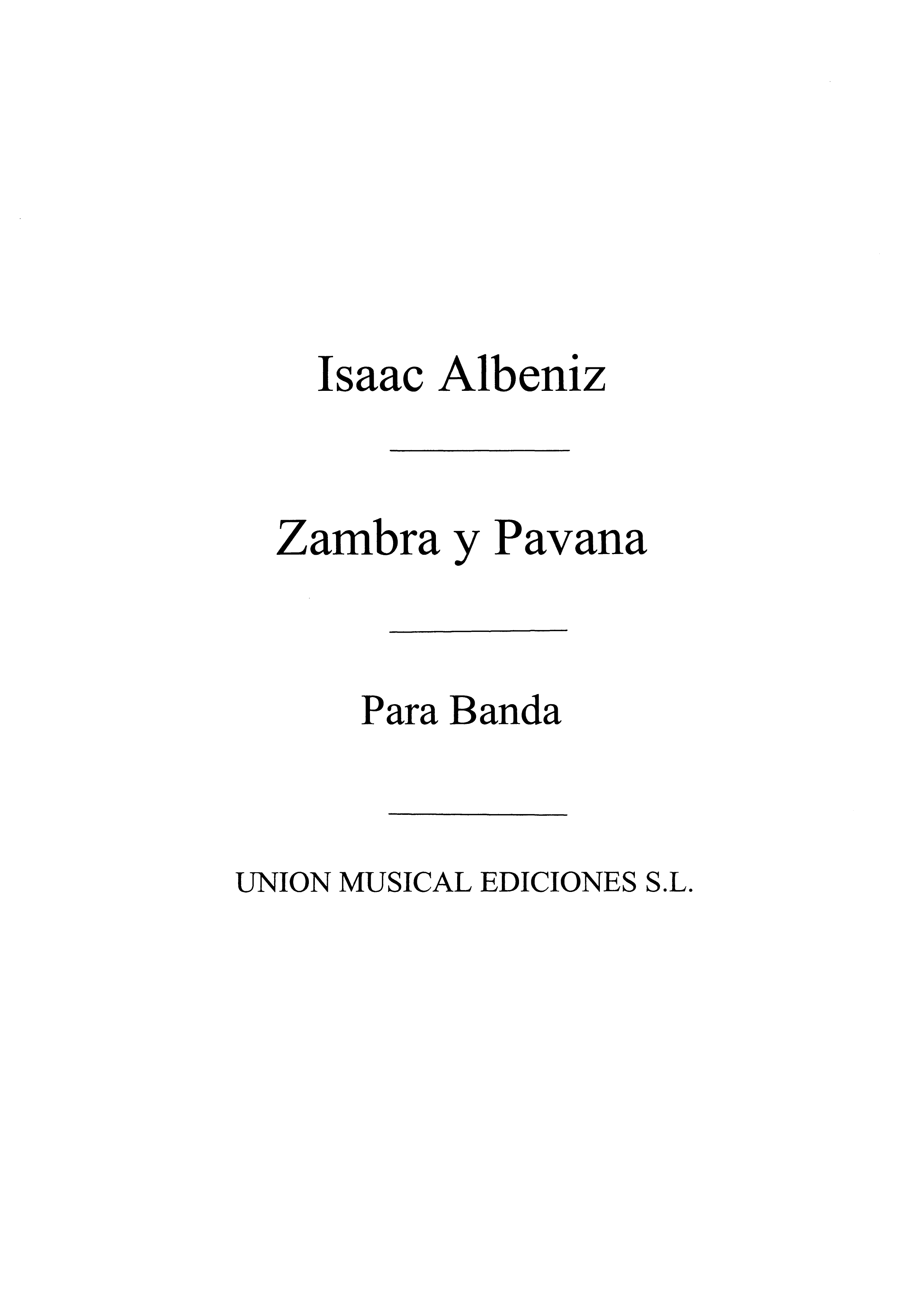 Albeniz: Zambra Y Pavana Nos.7 Y 8 from Piezas Caracteristicas Op.92