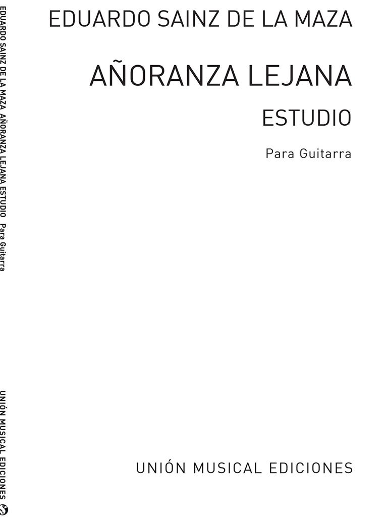 Sainz De La Maza, E Anoranza Lejana Estudio Guitar