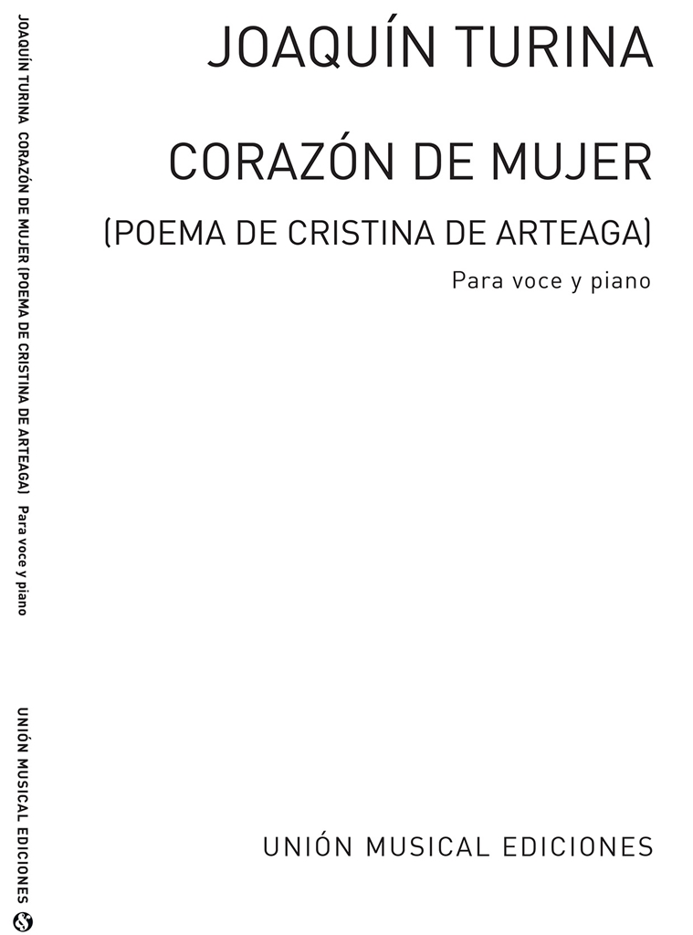 Turina: Corazon De Mujer for Voice and Piano