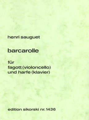 Sauguet, Henri: Barcarolle