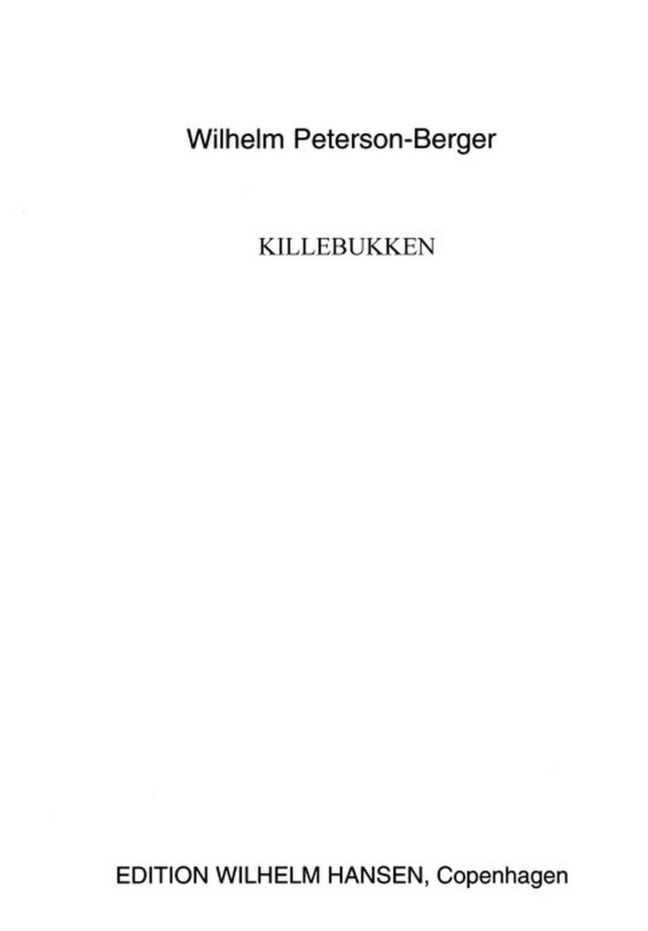 Wilhelm Peterson-Berger: Killebukken Op.11 No.6