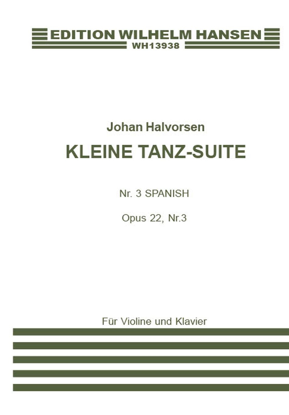 Johan Halvorsen: Kleine Tanz Suite Op.22 No.3
