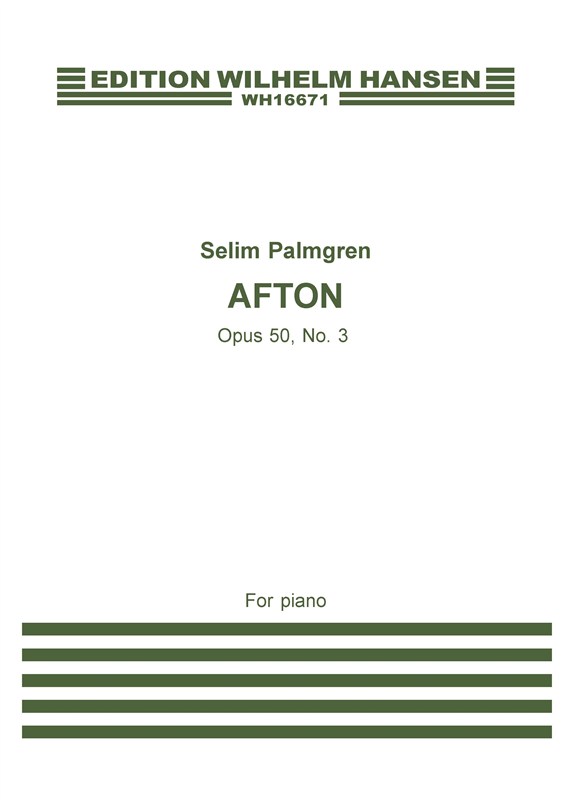 Selim Palmgren: Afton (Evening) Op.50, No.3