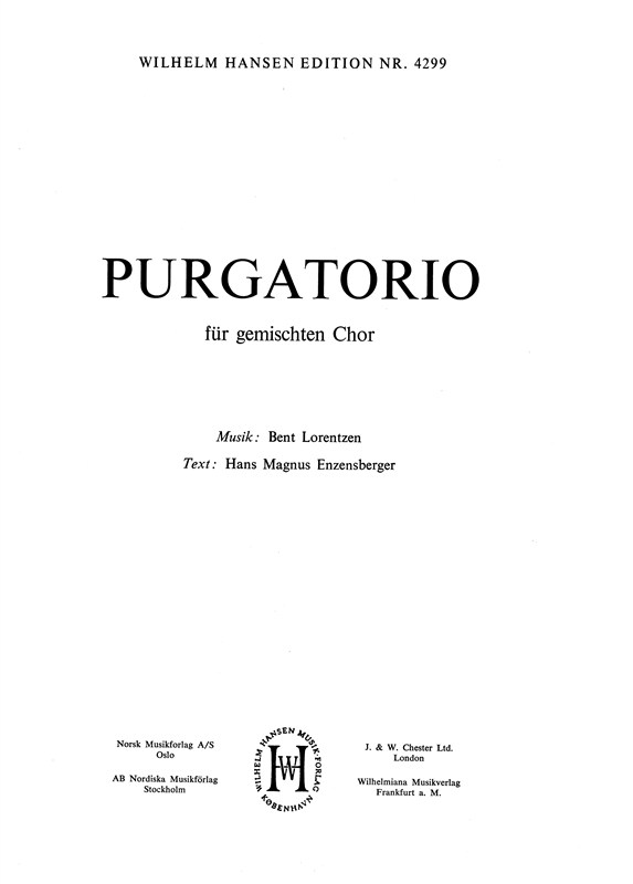 Bent Lorentzen: Purgatorio